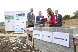 Pose de la première pierre pour un lieu de vie et centre de jour pour personnes avec autisme à Rambrouch octobre 2014