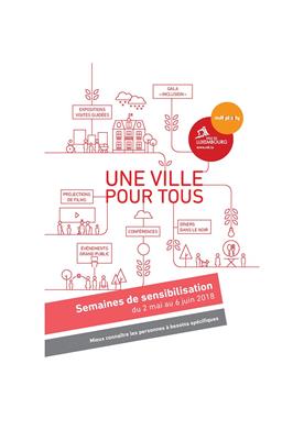 Edition 2018 des Semaines de la sensibilisation