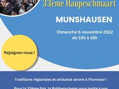 Haupeschmaart in Munshausen: Sonntag, 6. November 2022 !